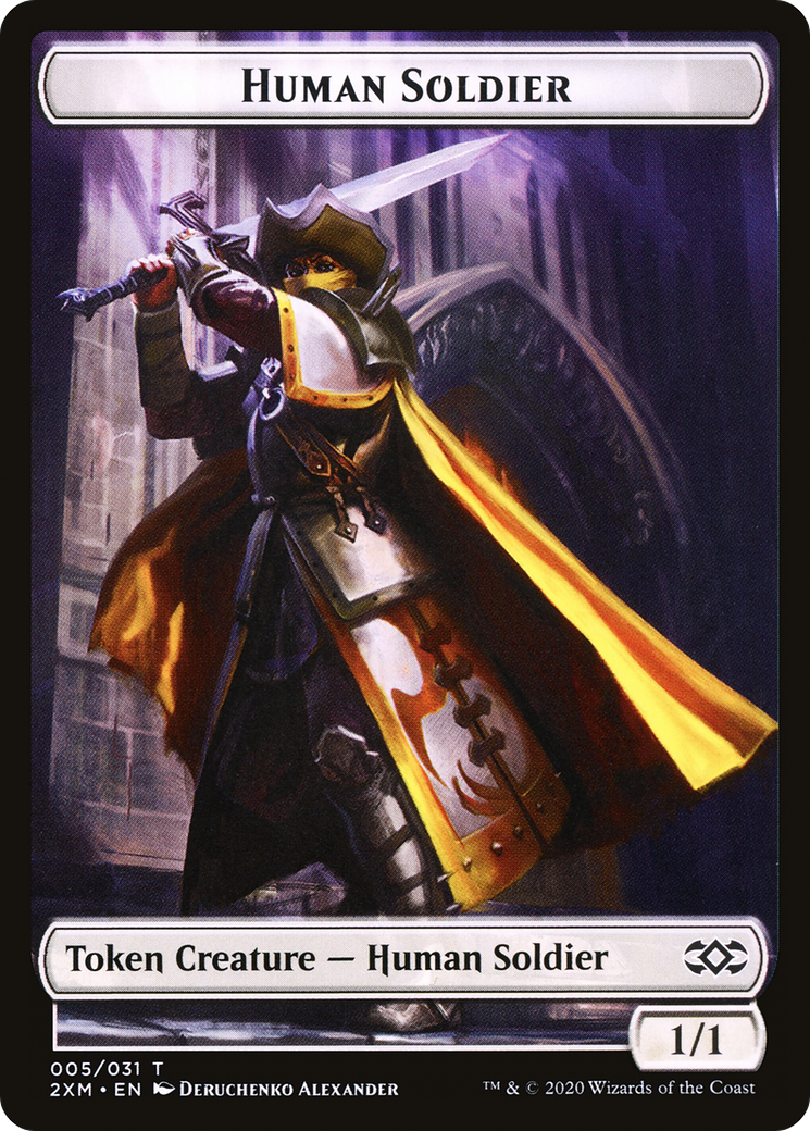 Human Soldier  [Double Masters Tokens]
