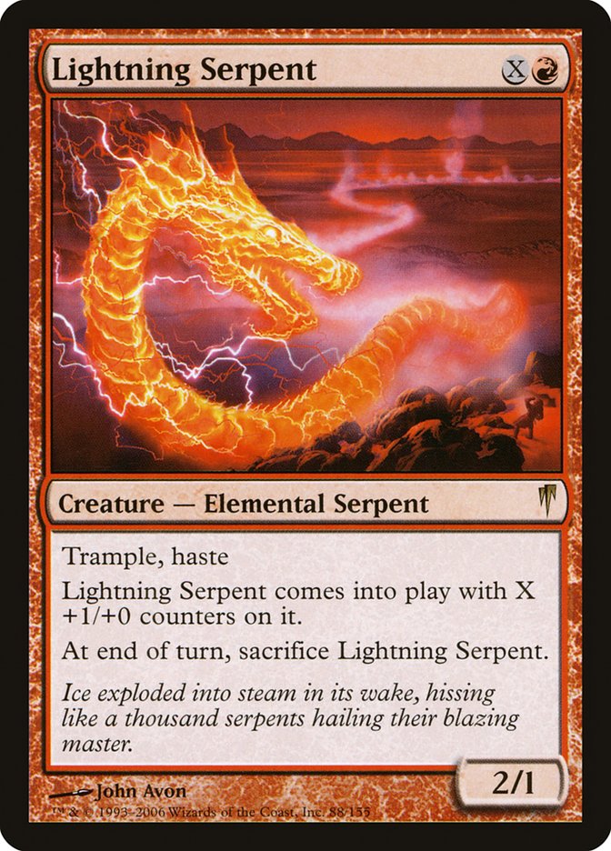 Lightning Serpent [Coldsnap] Foil