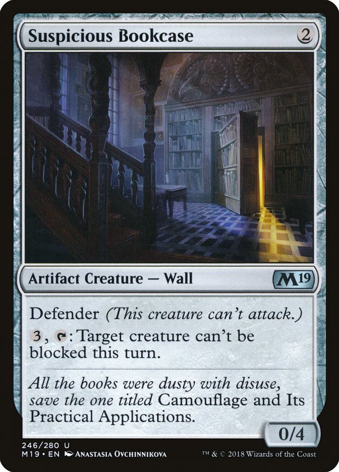 Suspicious Bookcase [Core Set 2019] Foil