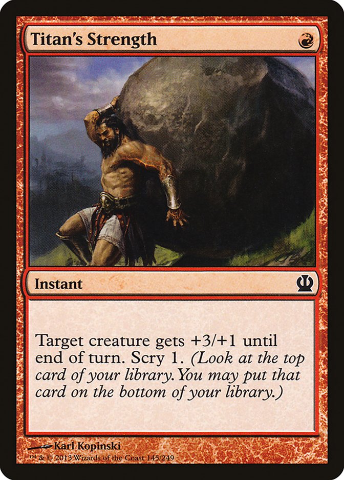 Titan's Strength [Theros] Foil