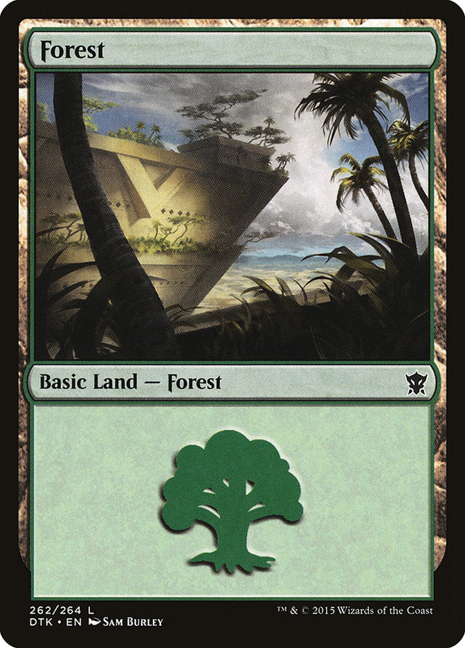 Forest (262) [Dragons of Tarkir] Foil