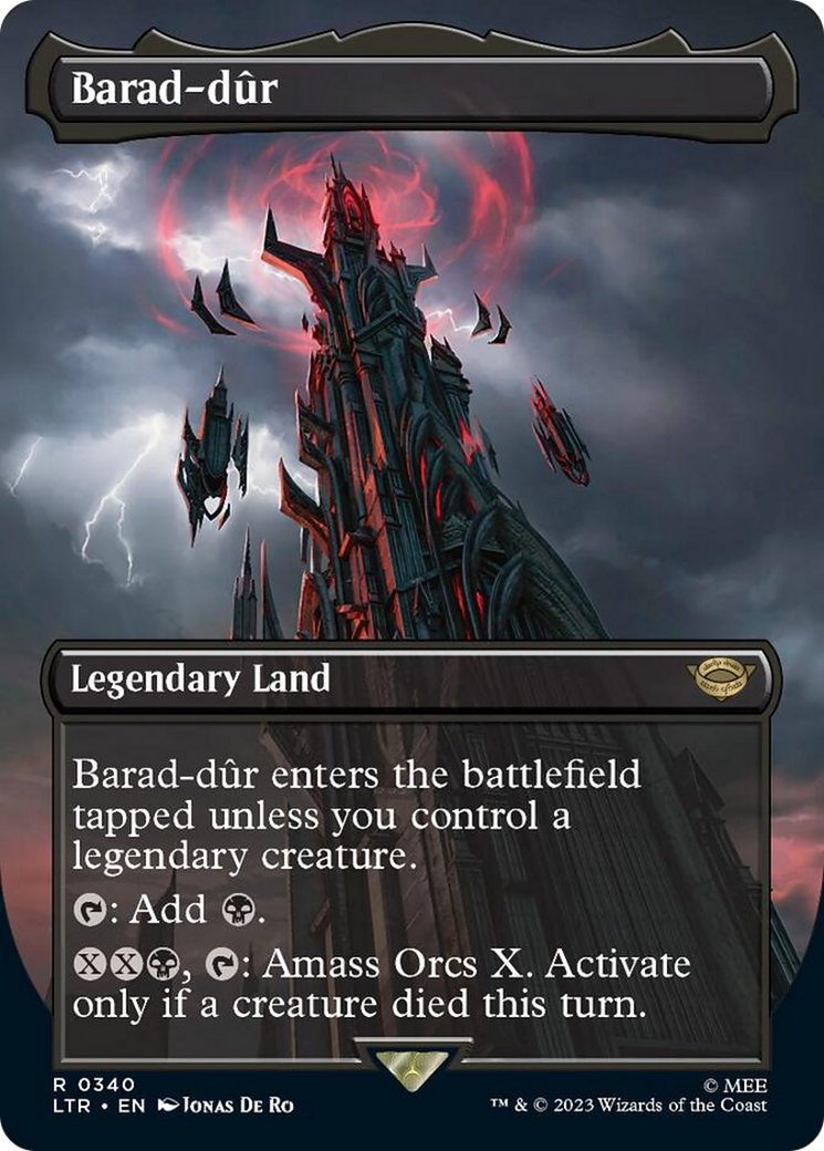Barad-dur (Borderless Alternate Art) (340) [The Lord of the Rings: Tales of Middle-Earth] Foil