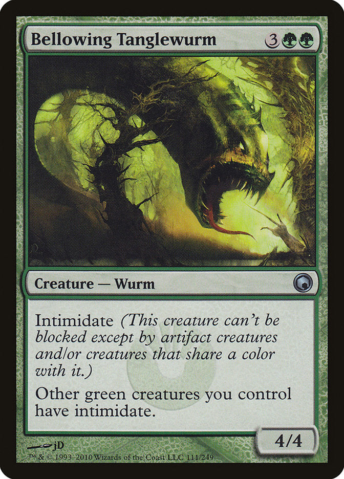 Bellowing Tanglewurm [Scars of Mirrodin] Foil