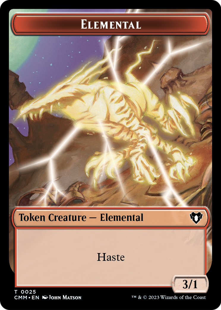 Elemental  [Commander Masters Tokens] Foil