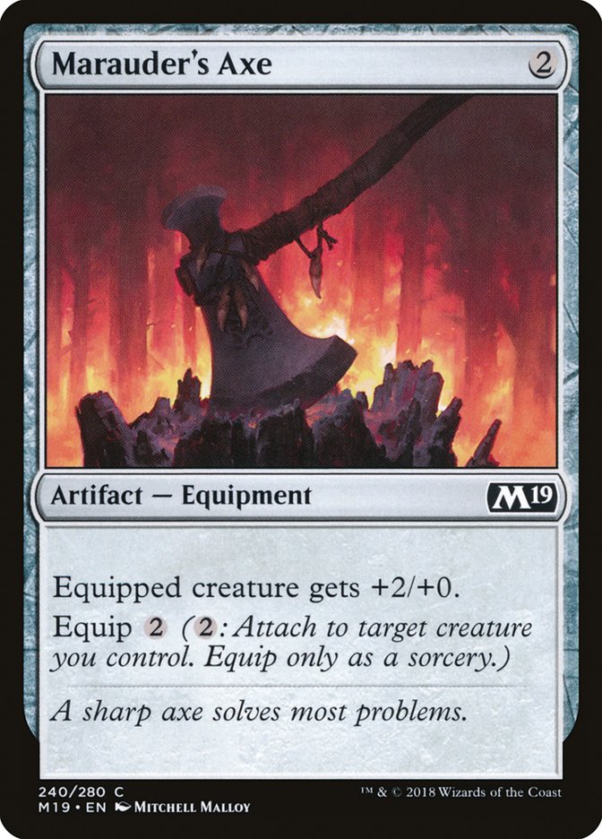Marauder's Axe [Core Set 2019] Foil