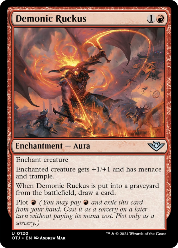 Demonic Ruckus [Outlaws of Thunder Junction] Foil