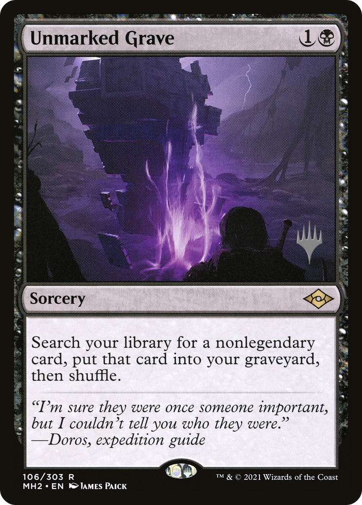 Unmarked Grave (Promo Pack) [Murders at Karlov Manor Promos] Foil