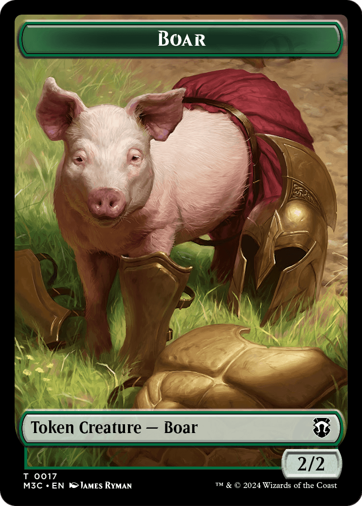 Boar  [Modern Horizons 3 Commander Tokens] Foil