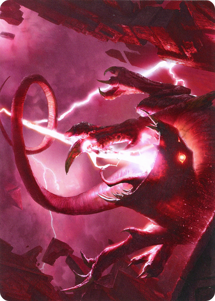 Thundering Rebuke // Thundering Rebuke  [Zendikar Rising Art Series] (Borderless) Foil