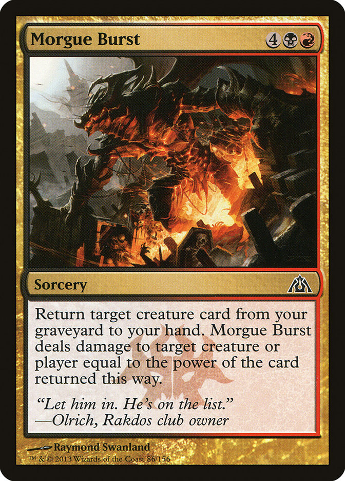 Morgue Burst [Dragon's Maze] Foil
