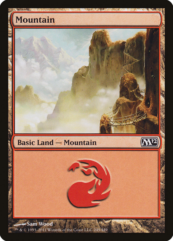 Mountain (245) [Magic 2012] Foil