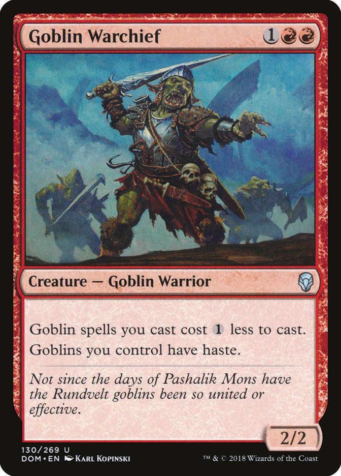 Goblin Warchief [Dominaria] Foil