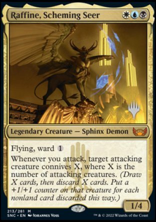 Raffine, Scheming Seer (Promo Pack) [Streets of New Capenna Promos] Foil