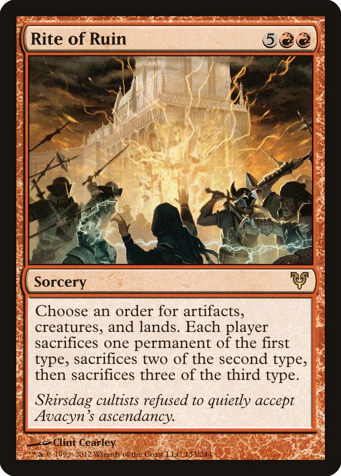 Rite of Ruin [Avacyn Restored] Foil