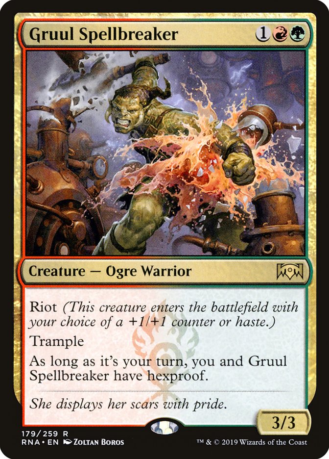 Gruul Spellbreaker [Ravnica Allegiance] Foil