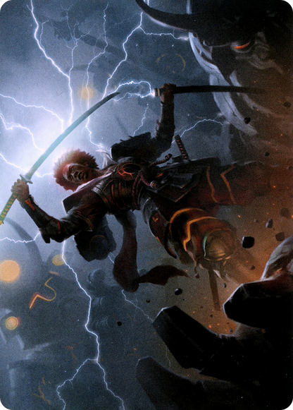 Raiyuu, Storm's Edge // Raiyuu, Storm's Edge  [Neon Dynasty Art Series] (Borderless) Foil