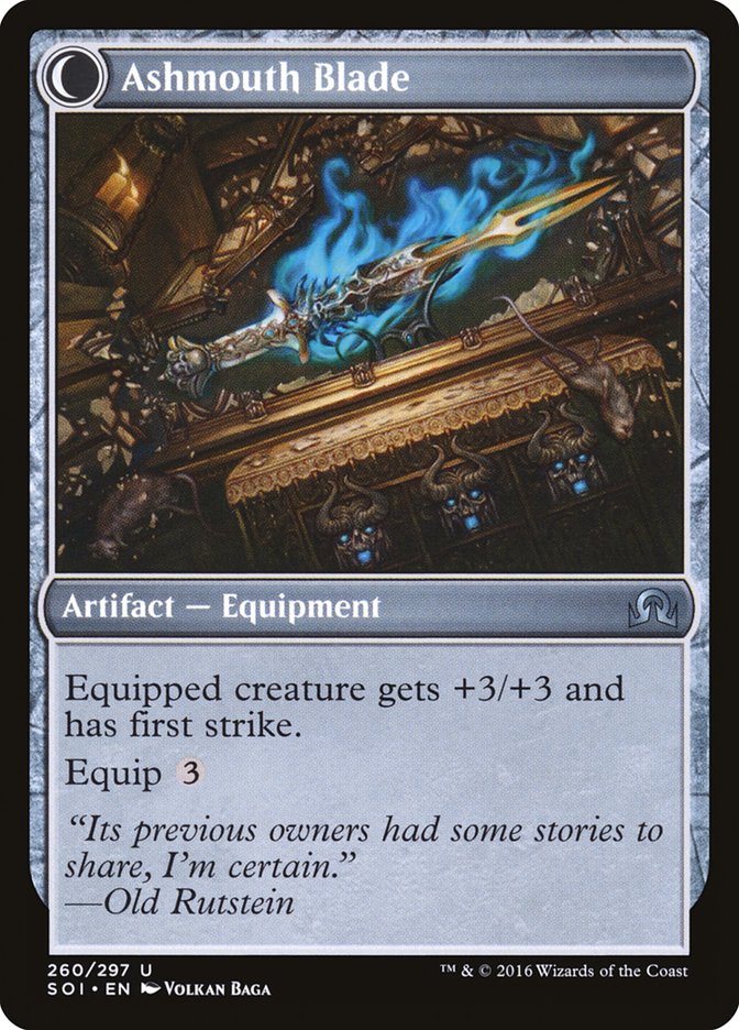 Neglected Heirloom // Ashmouth Blade [Shadows over Innistrad] Foil