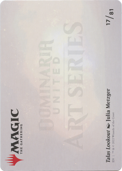 Talas Lookout // Talas Lookout  [Dominaria United Art Series] (Borderless) Foil