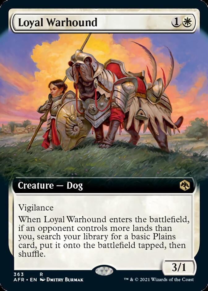 Loyal Warhound (Extended Art) [Dungeons & Dragons: Adventures in the Forgotten Realms] Foil