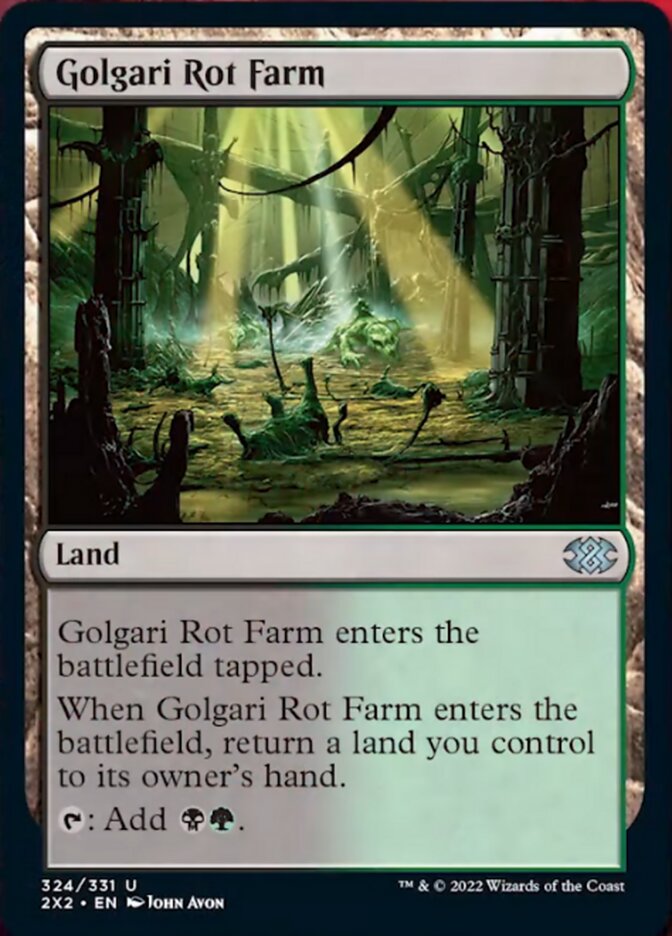 Golgari Rot Farm [Double Masters 2022] Foil