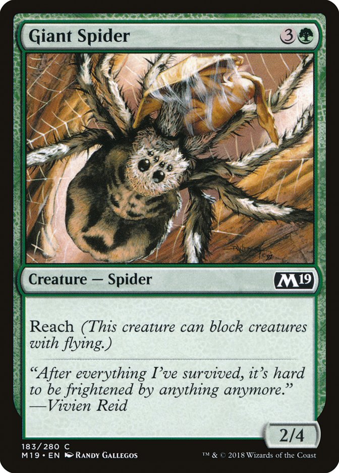 Giant Spider [Core Set 2019] Foil
