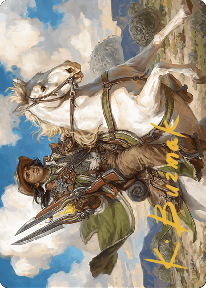 Wylie Duke, Atiin Hero // Wylie Duke, Atiin Hero  [Outlaws of Thunder Junction Art Series] (Borderless) Foil