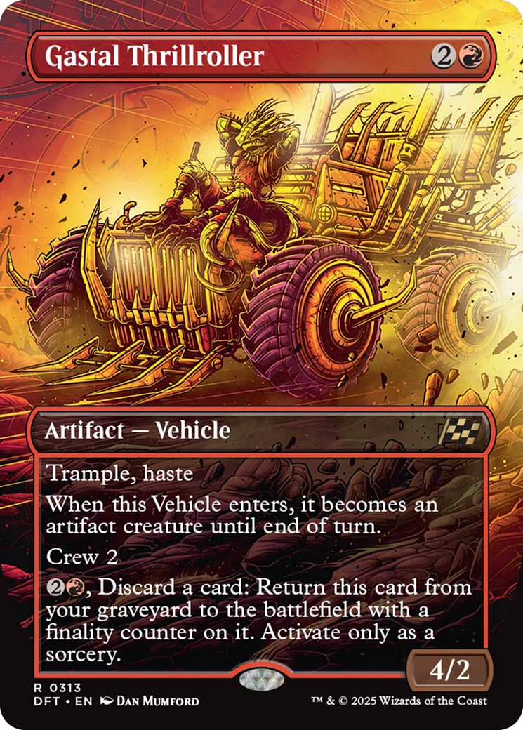 Gastal Thrillroller (Borderless) [Aetherdrift] Foil