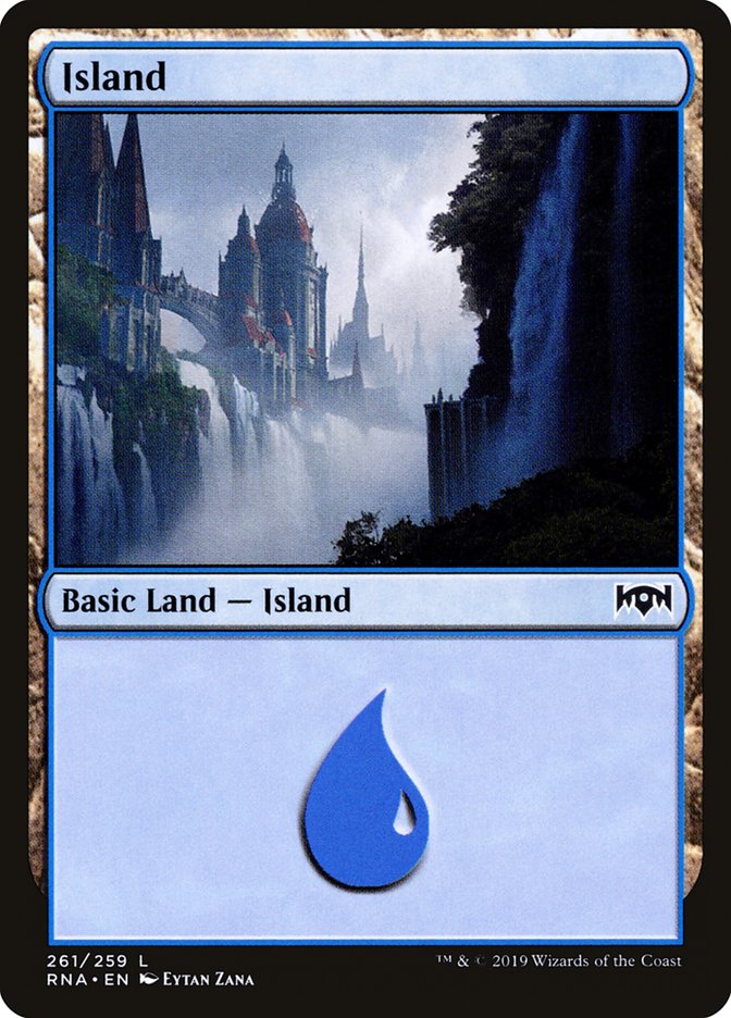Island (261) [Ravnica Allegiance] Foil