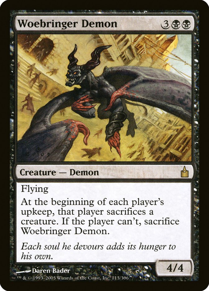 Woebringer Demon [Ravnica: City of Guilds] Foil