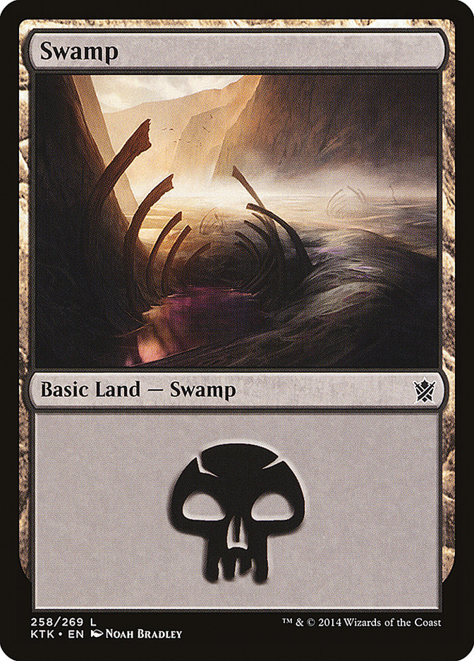 Swamp (258) [Khans of Tarkir] Foil