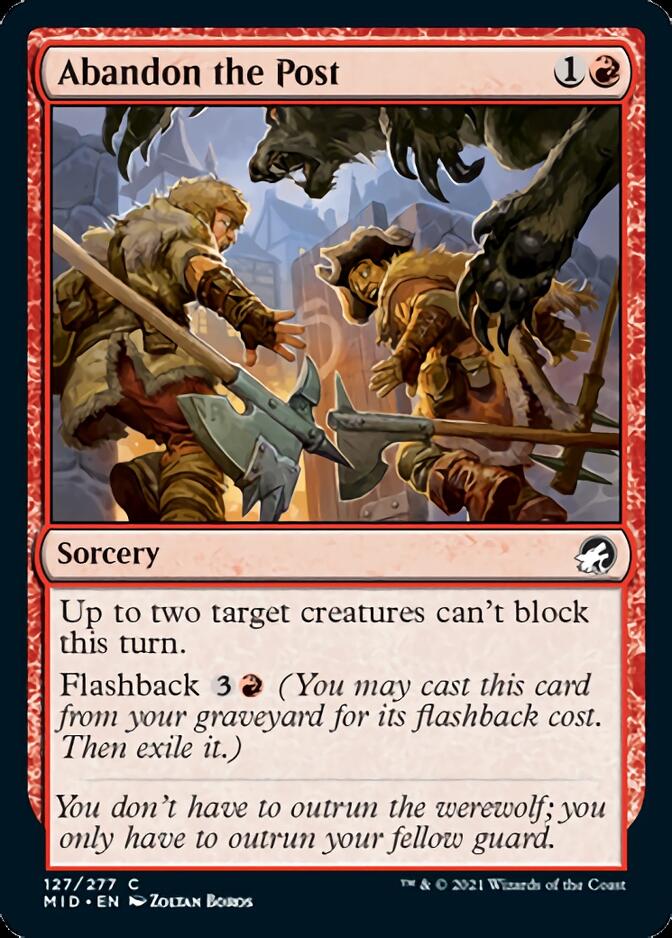 Abandon the Post [Innistrad: Midnight Hunt] Foil
