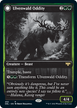Ulvenwald Oddity // Ulvenwald Behemoth [Innistrad: Double Feature] Foil