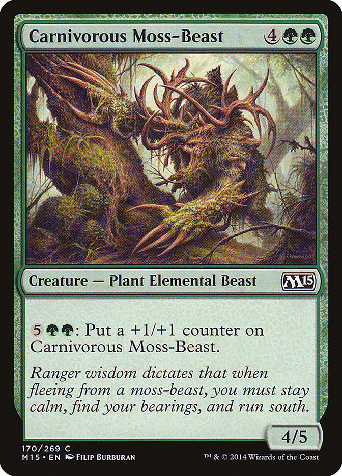 Carnivorous Moss-Beast [Magic 2015] Foil