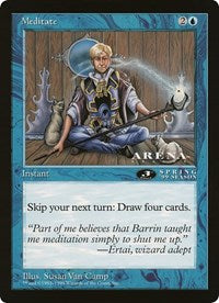 Meditate (Oversized) [Oversize Cards] Foil