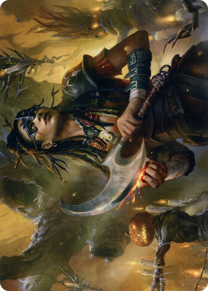 Harvesttide Sentry // Harvesttide Sentry  [Midnight Hunt Art Series] (Borderless) Foil