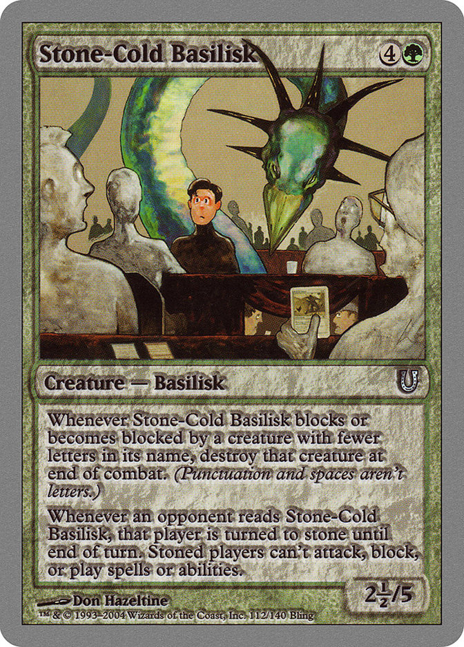Stone-Cold Basilisk [Unhinged] Foil