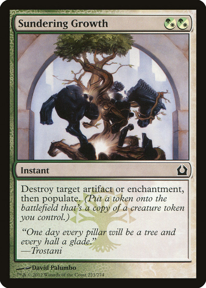 Sundering Growth [Return to Ravnica] Foil