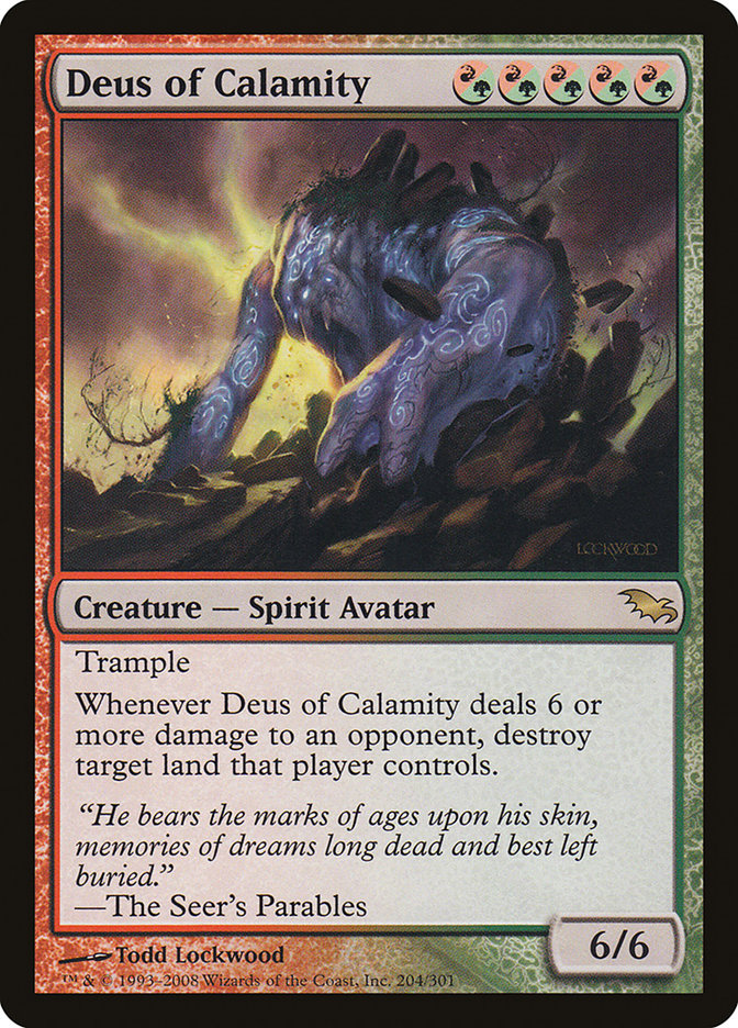 Deus of Calamity [Shadowmoor] Foil
