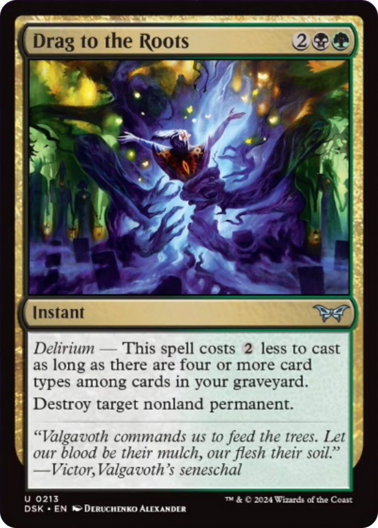 Drag to the Roots [Duskmourn: House of Horror] Foil