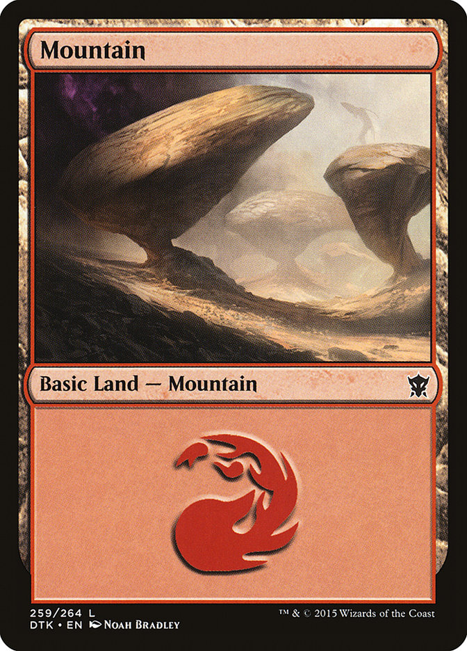 Mountain (259) [Dragons of Tarkir] Foil