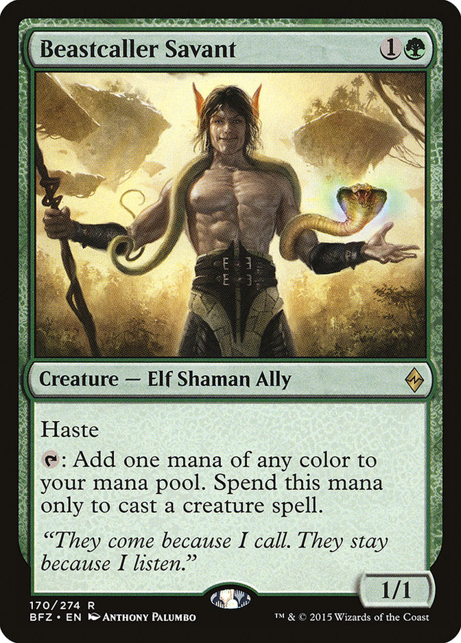 Beastcaller Savant [Battle for Zendikar] Foil