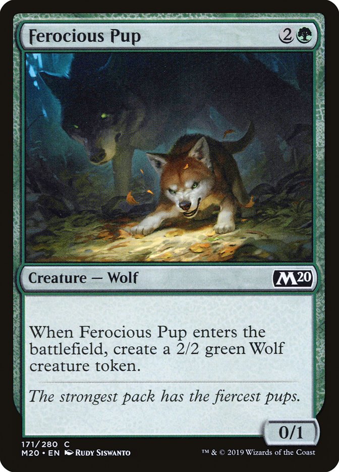Ferocious Pup [Core Set 2020] Foil