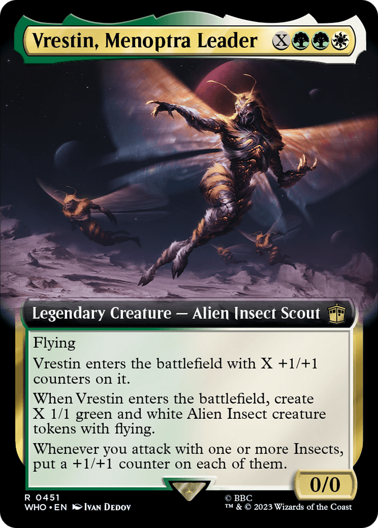 Vrestin, Menoptra Leader (Extended Art) [Doctor Who] Foil