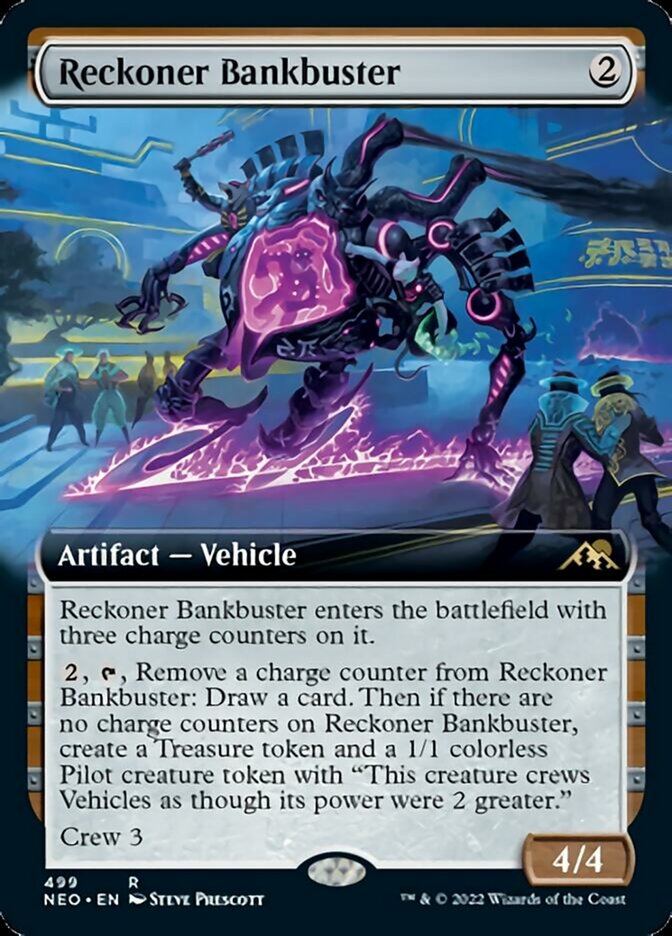 Reckoner Bankbuster (Extended Art) [Kamigawa: Neon Dynasty] Foil