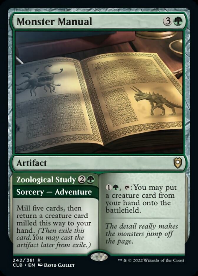 Monster Manual // Zoological Study [Commander Legends: Battle for Baldur's Gate] Foil