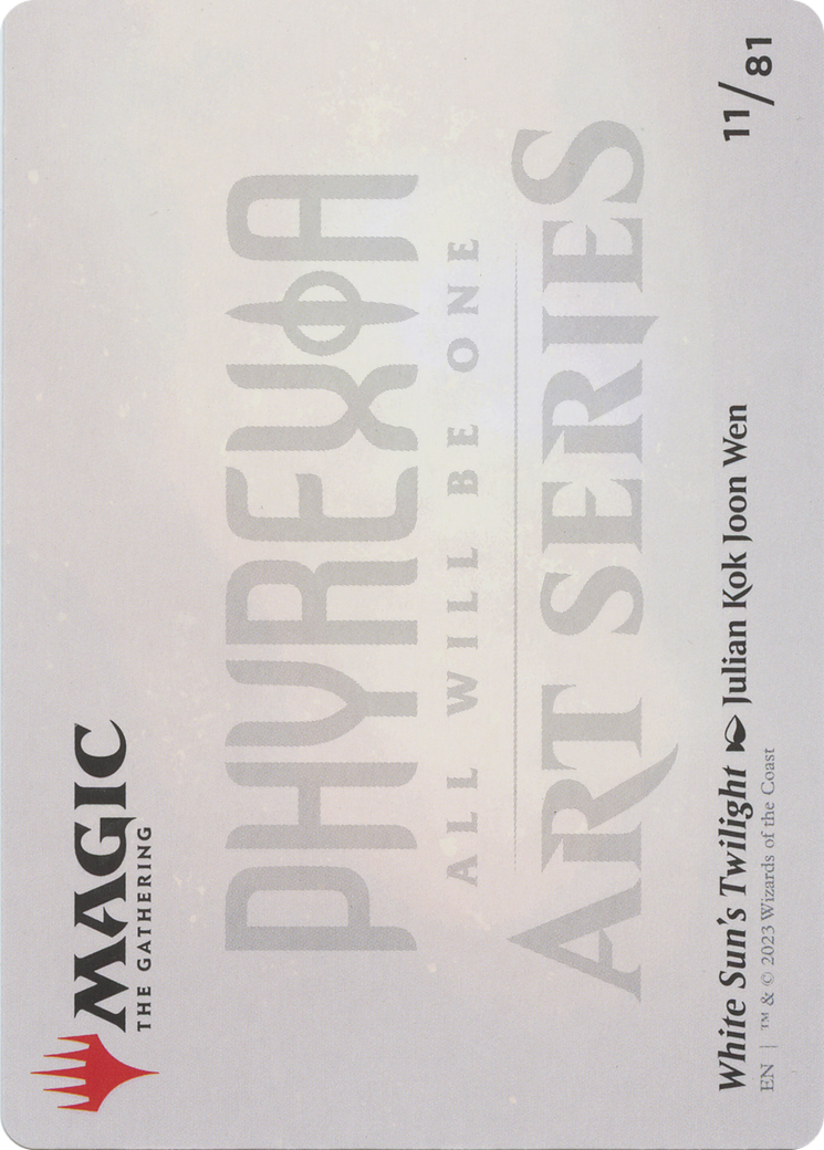White Sun's Twilight // White Sun's Twilight  [Phyrexia: All Will Be One Art Series] (Borderless) Foil