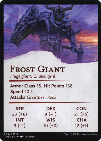 Rimeshield Frost Giant // Frost Giant  [Adventures in the Forgotten Realms Art Series] (Borderless)