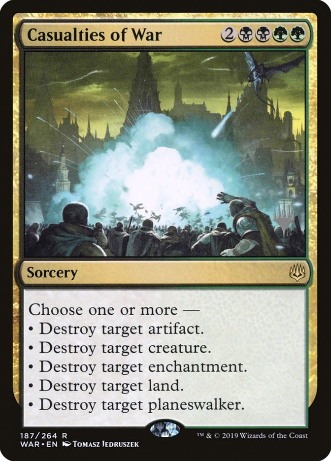 Casualties of War (Promo Pack) [War of the Spark Promos] Foil