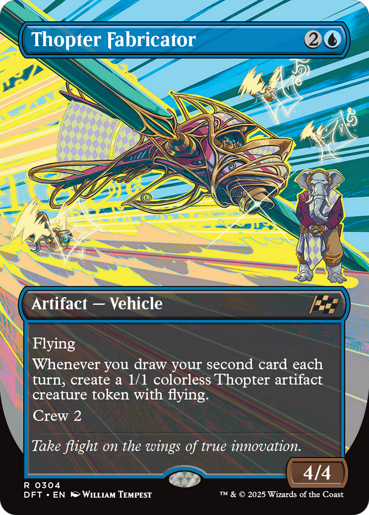 Thopter Fabricator (Borderless) [Aetherdrift] Foil