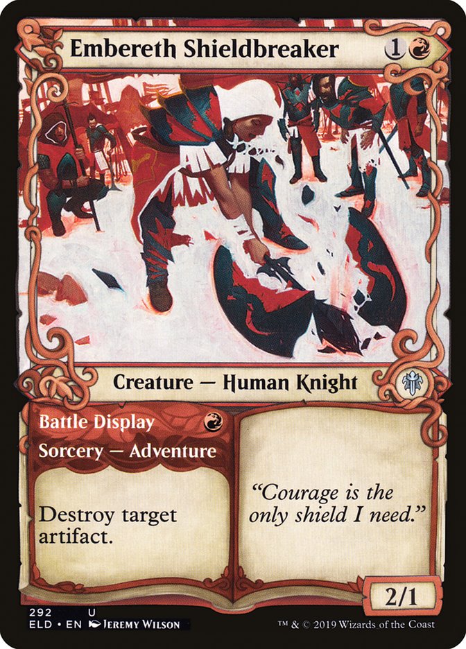 Embereth Shieldbreaker // Battle Display (Showcase) [Throne of Eldraine] Foil